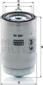 Mann-Filter WK 8060 Z - Filtru combustibil aaoparts.ro