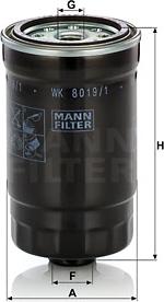 Mann-Filter WK 8019/1 - Filtru combustibil aaoparts.ro