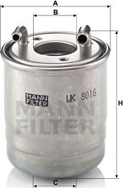 Mann-Filter WK 8016 x - Filtru combustibil aaoparts.ro