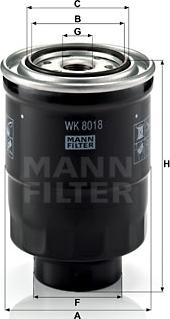 Mann-Filter WK 8018 x - Filtru combustibil aaoparts.ro