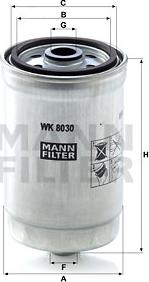 Mann-Filter WK 8030 - Filtru combustibil aaoparts.ro