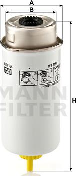 Mann-Filter WK 8154 - Filtru combustibil aaoparts.ro