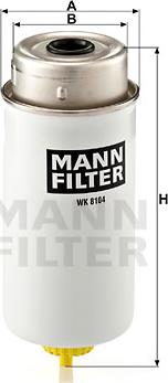 Mann-Filter WK 8104 - Filtru combustibil aaoparts.ro