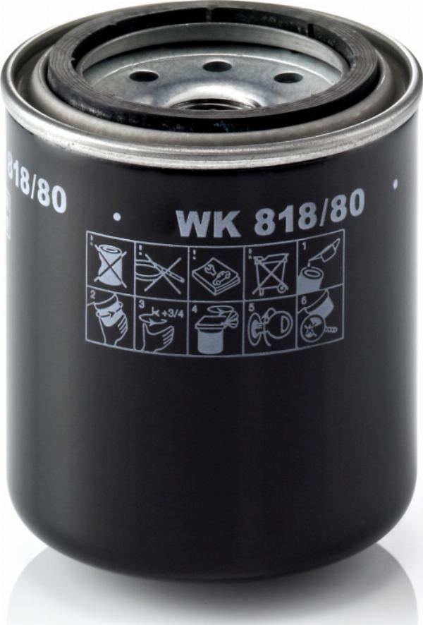 Mann-Filter WK 818/80 - Filtru combustibil aaoparts.ro