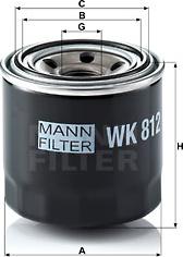 Mann-Filter WK 812 - Filtru combustibil aaoparts.ro