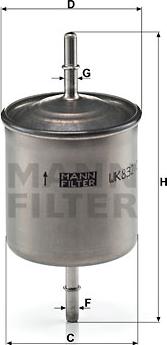 Mann-Filter WK 832/2 - Filtru combustibil aaoparts.ro