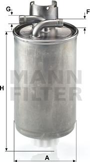 Mann-Filter WK 829 - Filtru combustibil aaoparts.ro