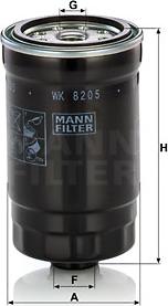 Mann-Filter WK 820/5 - Filtru combustibil aaoparts.ro