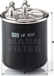 Mann-Filter WK 820/1 - Filtru combustibil aaoparts.ro