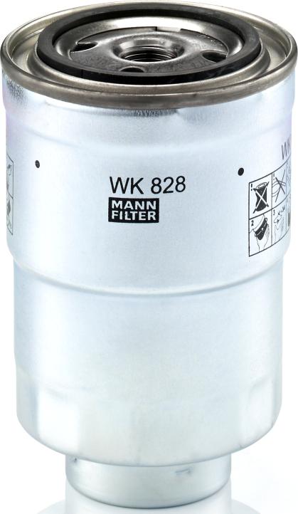 Mann-Filter WK 828 x - Filtru combustibil aaoparts.ro