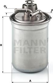 Mann-Filter WK 823/3 x - Filtru combustibil aaoparts.ro