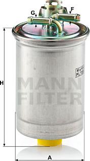 Mann-Filter WK 823 - Filtru combustibil aaoparts.ro