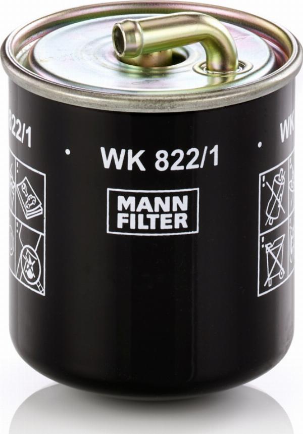 Mann-Filter WK 822/1 - Filtru combustibil aaoparts.ro