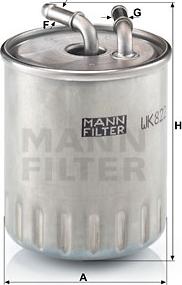 Mann-Filter WK 822/3 - Filtru combustibil aaoparts.ro