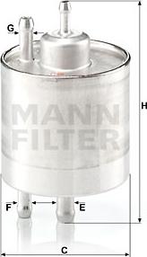 Mann-Filter WK 711/1 - Filtru combustibil aaoparts.ro