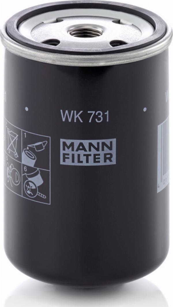 Mann-Filter WK 731 - Filtru combustibil aaoparts.ro