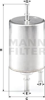 Mann-Filter WK 720/4 - Filtru combustibil aaoparts.ro