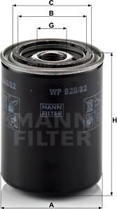 Mann-Filter WP 928/82 - Filtru ulei aaoparts.ro