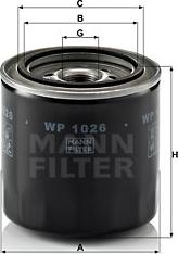 Mann-Filter WP 1026 - Filtru ulei aaoparts.ro