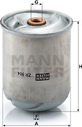 Mann-Filter ZR 904 x - Filtru ulei aaoparts.ro