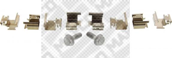 Mapco 9312 - Set accesorii, placute frana aaoparts.ro