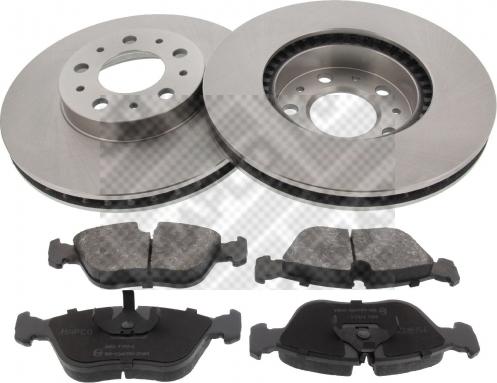 Mapco 47950 - Set frana, frana disc aaoparts.ro