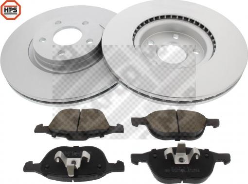 Mapco 47688HPS - Set frana, frana disc aaoparts.ro