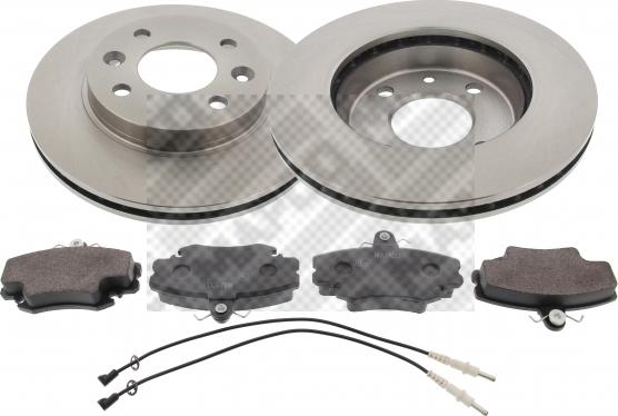 Mapco 47154 - Set frana, frana disc aaoparts.ro