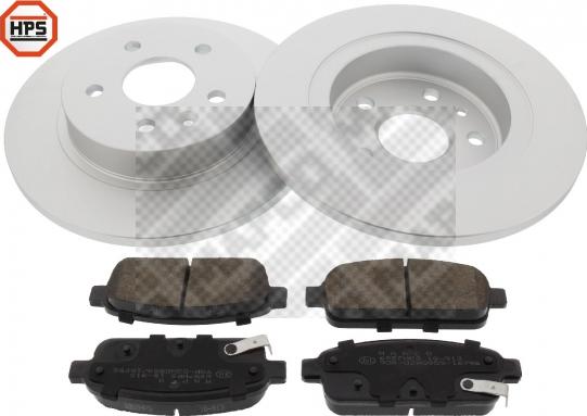 Mapco 47854HPS - Set frana, frana disc aaoparts.ro