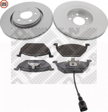 Mapco 47857HPS - Set frana, frana disc aaoparts.ro