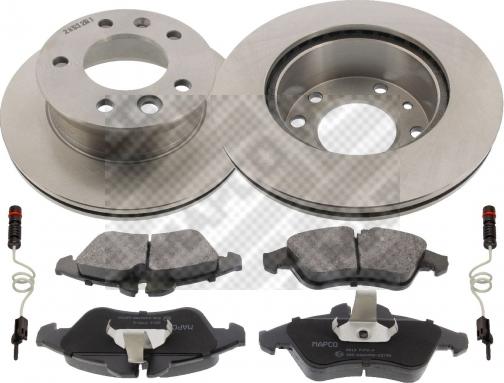 Mapco 47809 - Set frana, frana disc aaoparts.ro