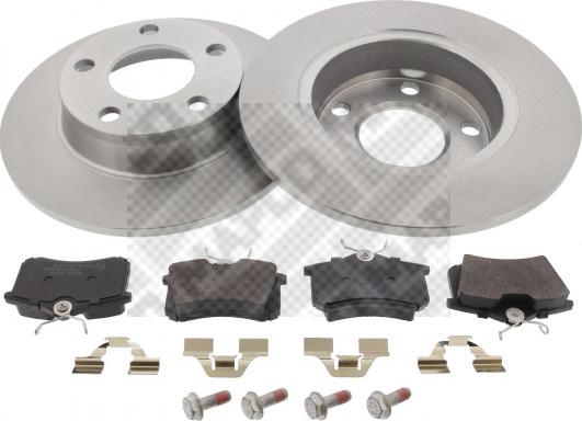 Mapco 47874 - Set frana, frana disc aaoparts.ro