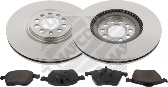 Mapco 47876 - Set frana, frana disc aaoparts.ro