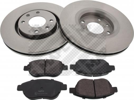 Mapco 47357 - Set frana, frana disc aaoparts.ro