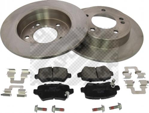 Mapco 47255 - Set frana, frana disc aaoparts.ro