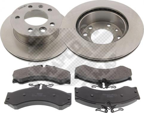 Mapco 47707 - Set frana, frana disc aaoparts.ro