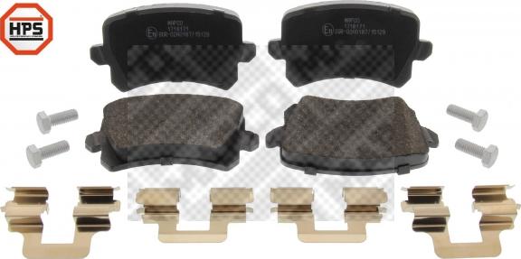 Mapco 6914HPS - Set placute frana,frana disc aaoparts.ro