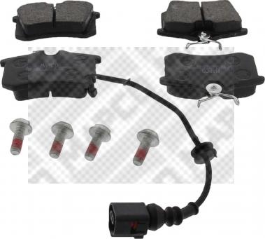 Mapco 6492/1 - Set placute frana,frana disc aaoparts.ro