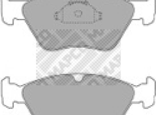 Mapco 6459 - Set placute frana,frana disc aaoparts.ro