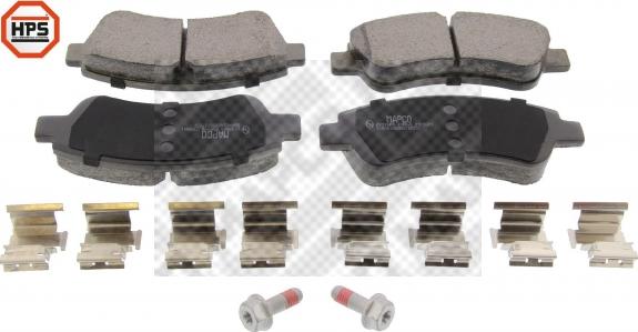 Mapco 6537HPS - Set placute frana,frana disc aaoparts.ro