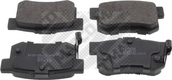 Mapco 6529 - Set placute frana,frana disc aaoparts.ro