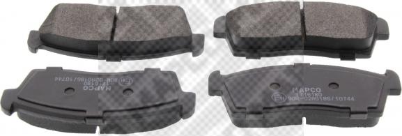 Mapco 6893 - Set placute frana,frana disc aaoparts.ro