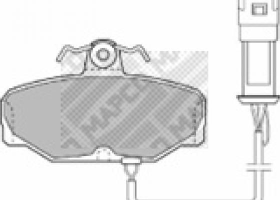 Mapco 6234 - Set placute frana,frana disc aaoparts.ro