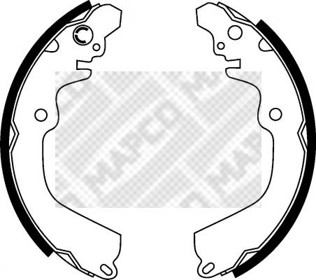 Mapco 8527 - Set saboti frana aaoparts.ro
