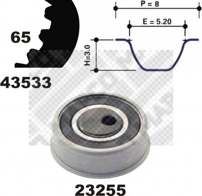 Mapco 23533 - Set curea de distributie aaoparts.ro