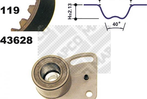 Mapco 23628 - Set curea de distributie aaoparts.ro