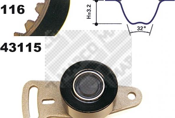 Mapco 23115 - Set curea de distributie aaoparts.ro