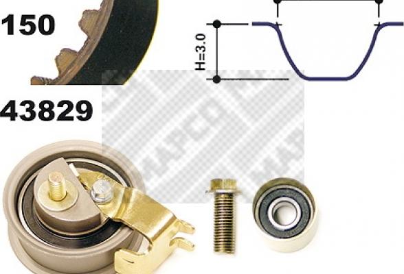 Mapco 23831 - Set curea de distributie aaoparts.ro