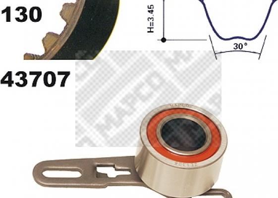 Mapco 23707 - Set curea de distributie aaoparts.ro