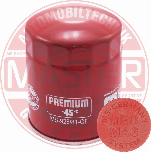 MASTER-SPORT 928/81-OFMG-PCS-MS - Filtru ulei aaoparts.ro